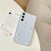 For Samsung S25Ultra Three-Dimensional Glue Drop Bear S24 Mobile Phone Case Love S23 Pearl A25 Bow