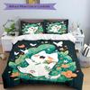 3pcs Happy Kitten Ideas Quilt Cover Set - Soft & Comfortable Polyester Fabric, All-Season Breathable Comforter Set For 1 Quilt Cover & 2 Pillowca