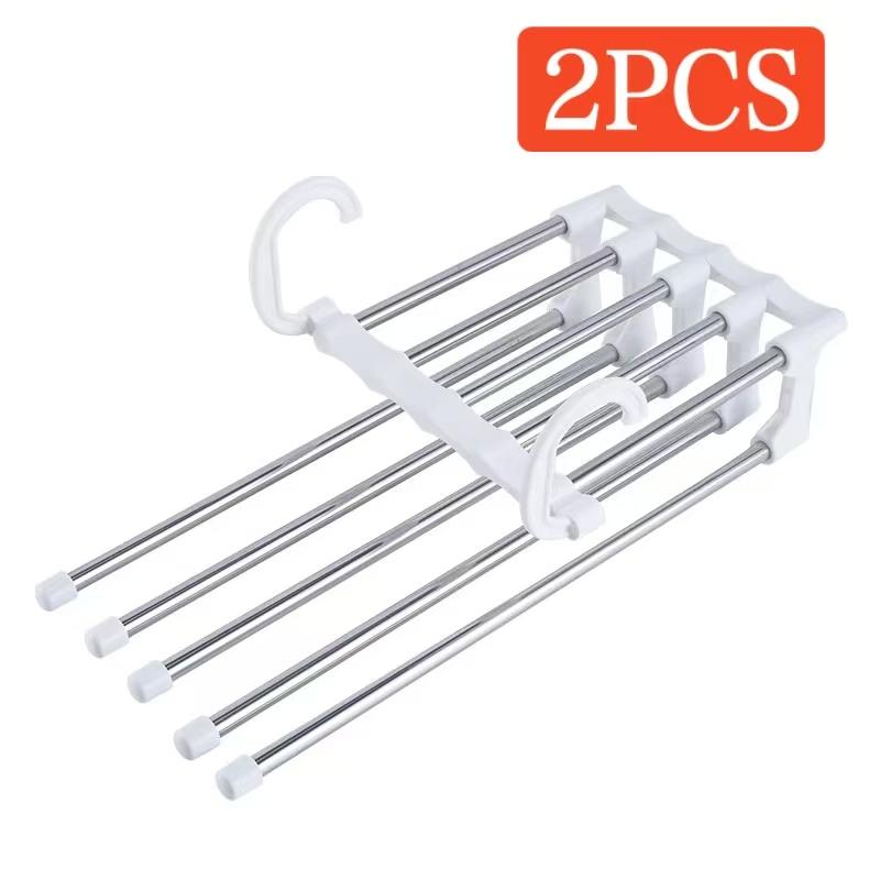 1PC Telescopic Folding Pants Rack, Multi-layer Pants Rack, Pants Hanger, Household Magic Pants Clip, Wardrobe Storage