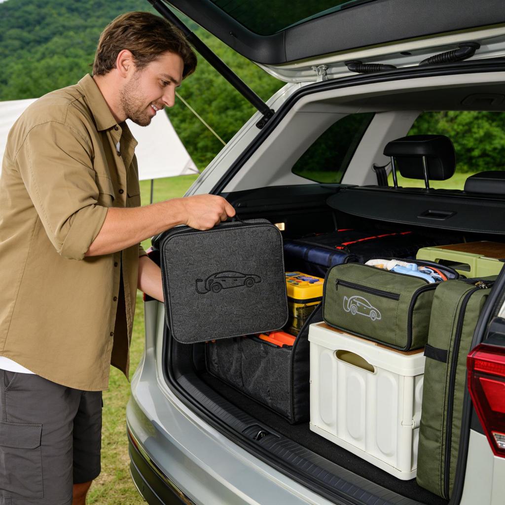 EV Charger Storage Case Electric Vehicle Charging Cord Organizer EV Charging Cable Bag For Extension Cords Adapters Tools