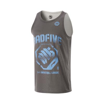 Li Ning Basketball Serie Anti-Five Serie Bequemes Einfaches Buchstabenmuster Locker Schnelltrocknend Atmungsaktives Basketballtrikot Herren Tops AAYV011-2