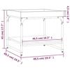 VidaXL Coffee Table Sonoma Grey 49.5x49.5x45 Cm Engineered Wood 832811