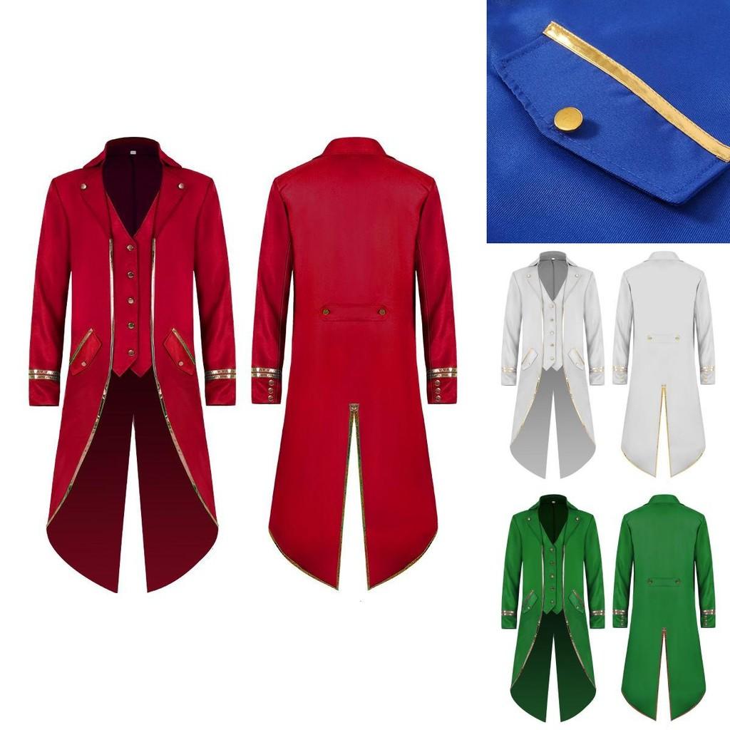 Luxurious Vintage Halloween Outfit With Long Tailcoat