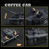 NEW Military Vehicle Blocks MOC Kits Tiger Tank S04/1322 Assembly Model German Panzer Bricks Puzzle Toys Adults Collection Gifts