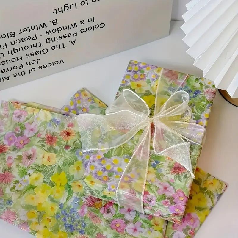 10PC Floral Pattern Wrapping Tissue Paper Gift Bags Filler Gift Wrapping Paper Party Presents 50x35cm