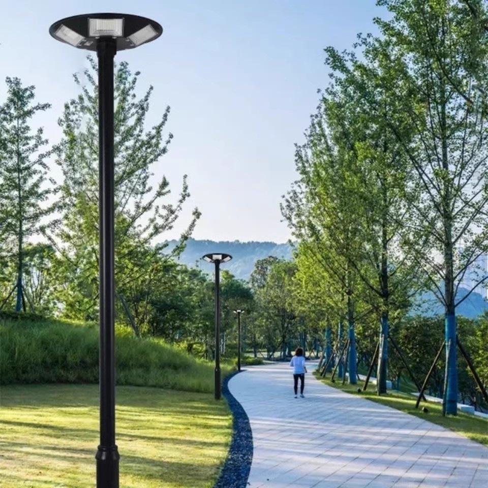 Custom UFO Shaped Solar Powered Waterproof Outdoor Lamp - Super Bright High Power Circular Design