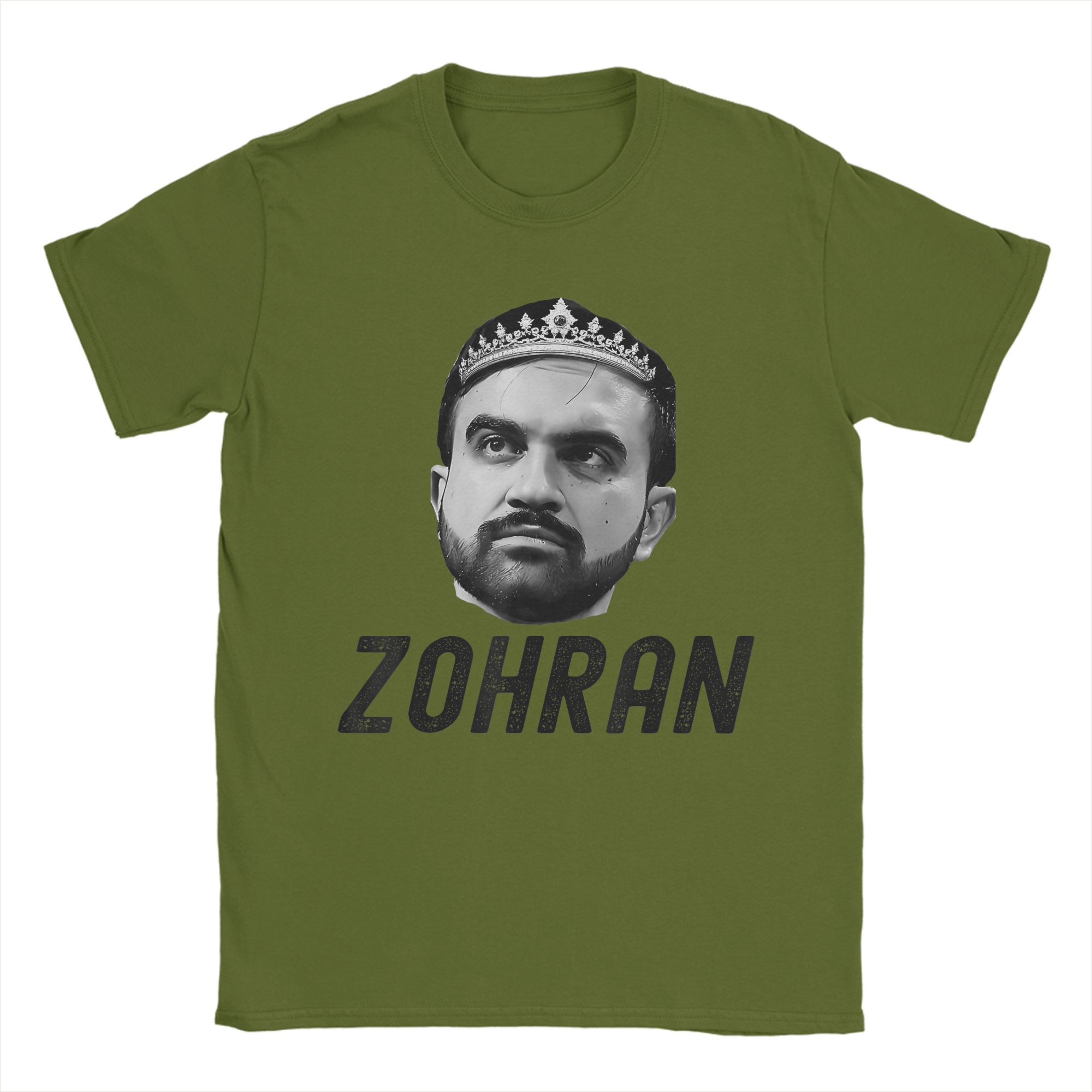 

Funny Zohran Mamdani T-Shirts Men Leisure Pure Cotton Tee Shirt Crewneck Short Sleeve T Shirts Plus Size Clothes 4XL
