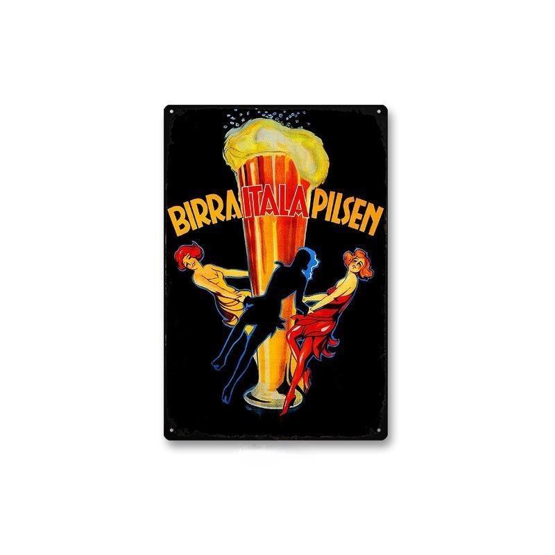 Metal Tin Sign Poster Beer Tin Sign Metal Plaque Poster for Bar Club Wall Decor Retro Home Bedroom Vintage Wall Plate Pendant