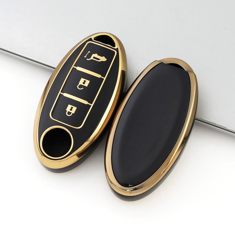 3 Buttons Keyless Shell Bag For Nissan Juke Leaf Micra K12 Note Patrol Qashqai J11 J10 Tiida Versa X-trail Xtrail T32 Soft Key Cover Case