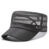 Mesh iron standard full network outdoor sunscreen hat casual flat top hat summer hat men's shading breathable summer