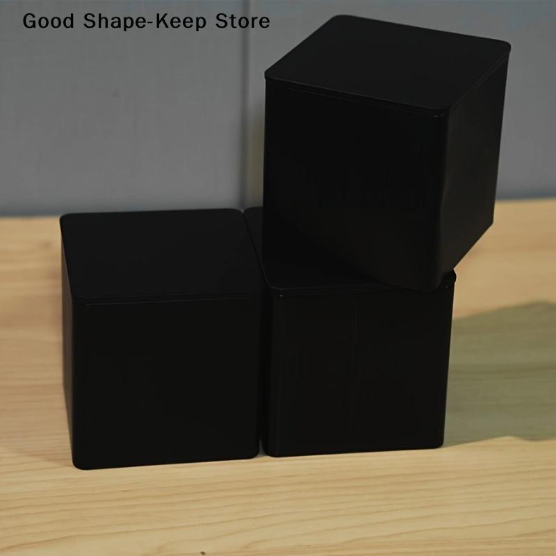 Sealed Tinplate Storage Jar With Bamboo Lid Spices Tank Container Kitchen Food Bottle Coffee Tea Caddy Iron box and square can
