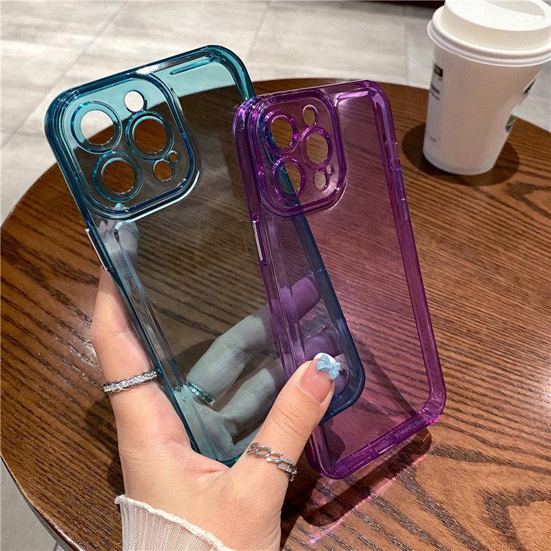 Transaprent Acrylic Soft Phone Case For Iphone 13 Pro Max 11 12 Xs Max X Xr 7 8 Plus 13pro 11 Shockproof Bumper Clear Back Cover