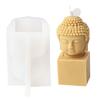 Avalokitesvara Buddhas Head Silicone Candle Mold Epoxy Resin Mould for DIY Soap Making Handmade Craft Gypsum Decor