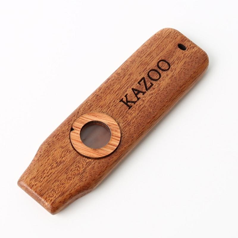 Holz Kazoo Flöteninstrument Kazoo Gitarrenpartner Harmonicon Einfach und Spaß Haben Musikliebhaber Instrumentale Begleitung