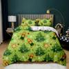 Christmas Duvet Cover Merry Christmas Tree Stockings Green Background Twin Bedding Set Double Queen King Polyester Qulit Cover
