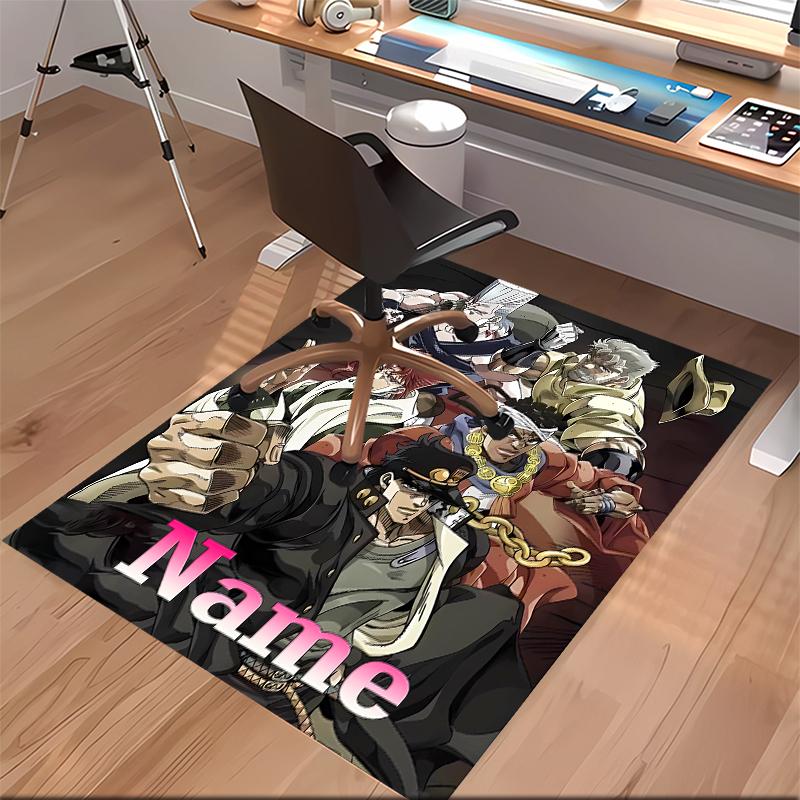 Custom Personalization JoJo's Bizarre Adventure Print Area Rug - Soft, Washable Non-Slip Indoor Mat,Living Room,Home&Office Decorative Rug