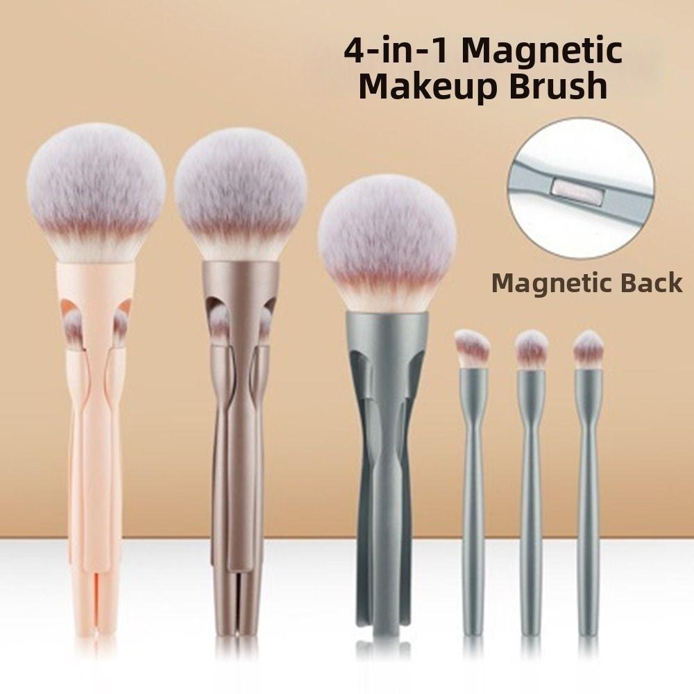 High Coverage 4-in-1 Transformable Brush Multi-purpose Powder Blush Brush Makeup Tools