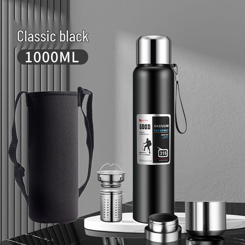 Large Portable 316 Stainless Steel Thermos Kettle - Vacuum Insulated Travel Mug