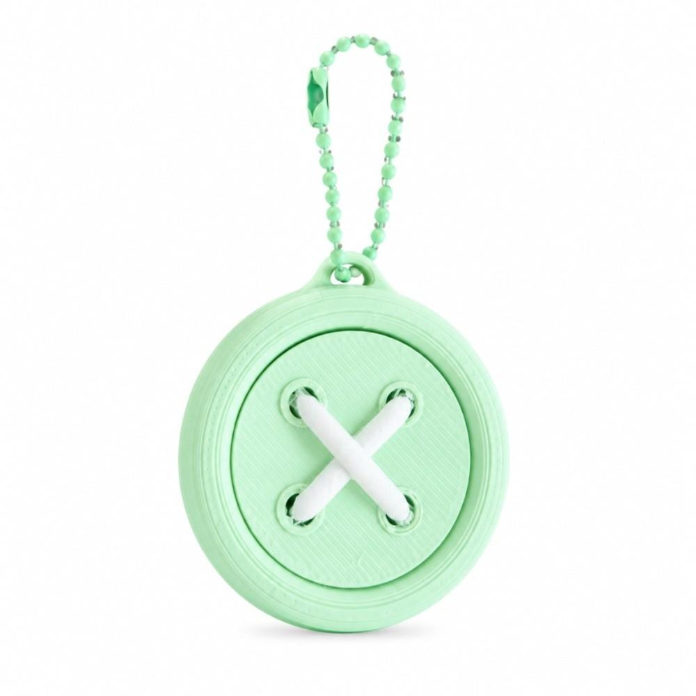 Round Button Shape Clicker Keychain Keyboard-style Button Toy Keycap Pendant Bag Accessory