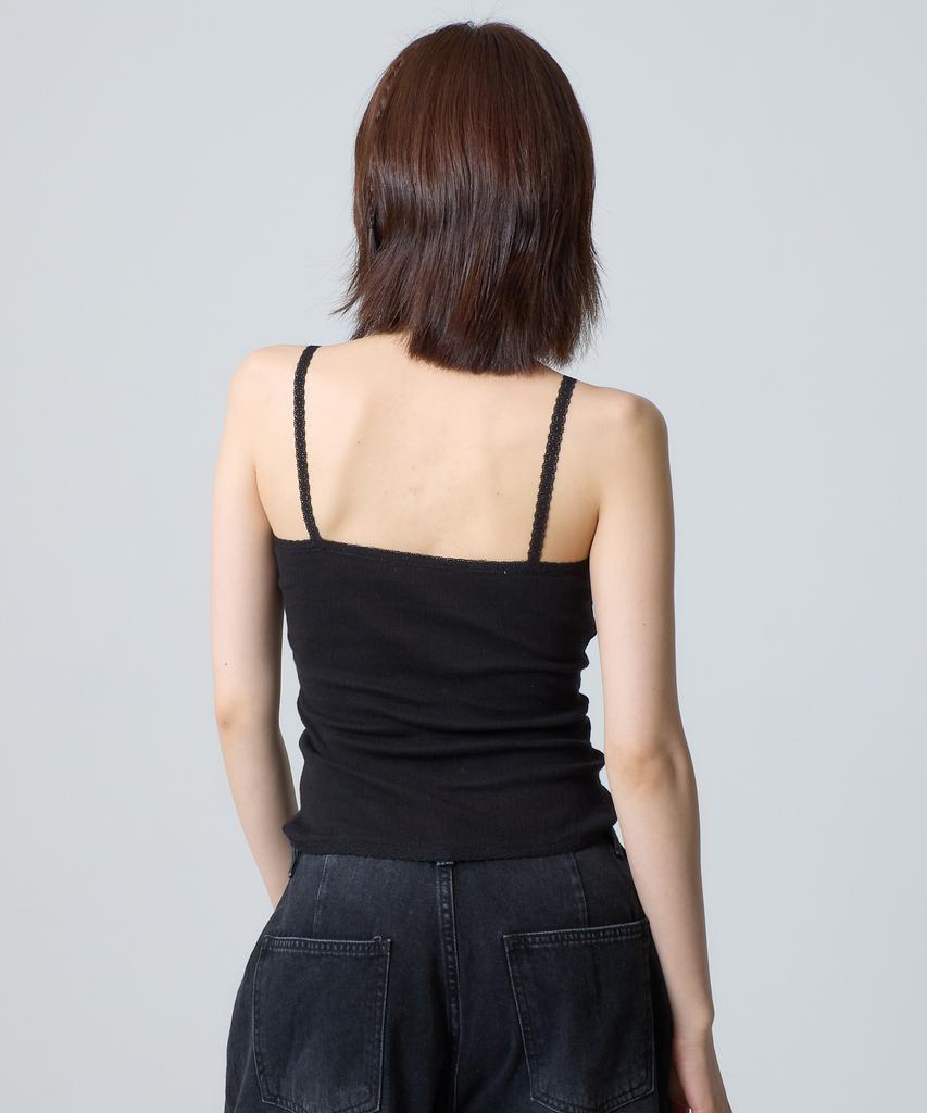 UNKNOWN PLANET Lace Sleeveless Top Black