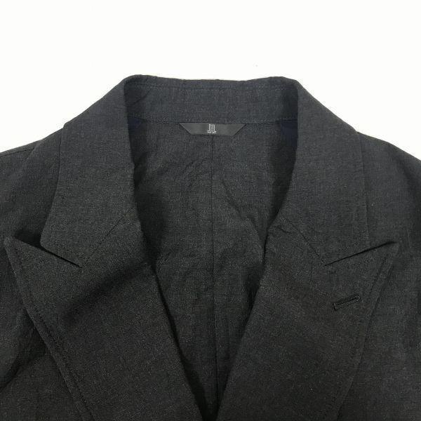Made In Japan/LANVIN Double-Breasted Jacket/Men’s L/50/Charcoal Gray/Flap Pockets(USED)