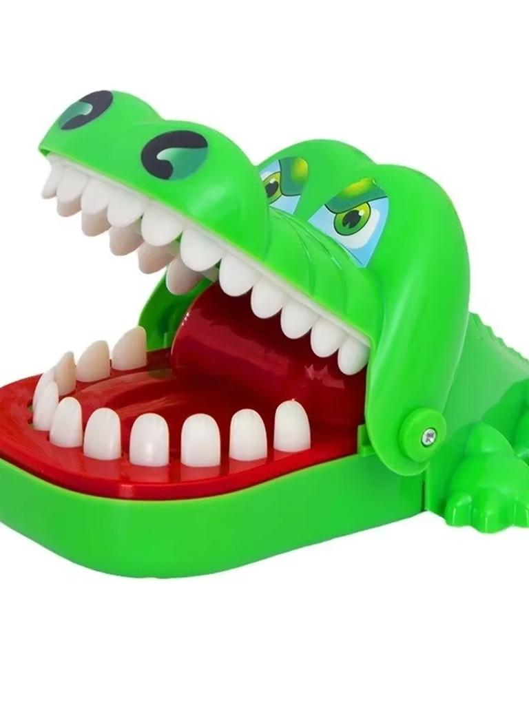 Krokodil Zahnarzt Fingerbeißspiel, Klassisches Zähneziehen Puzzle Spielzeug für Kinder & Erwachsene, Lustiges Familienspiel & Stressabbau