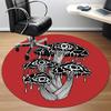 1pc Mushroom Eyes Office Round Area Rug,  Mat Suitable For Office, Under Office Chairs Bedroom Living Room Home Decor, Room Deco