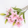 Single Realistic Long Branch Lily Flower For Wedding And Decoration Home
