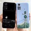 For Xiaomi Poco M4 Pro 4G Case Little Daisy Astronaut Pattern Soft Silicone Covers For Xiaomi Poco M4Pro 6.43"Bumper Phone Cases