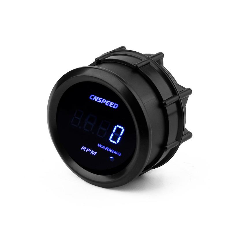 CNSPEED 2" 52mm Car Digital Turbo Boost Gauge PSI Water Temp Oil Temp Oil Pressure Gauge Voltmeter Tachometer Rpm gauge