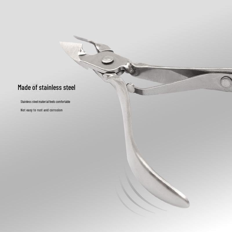 Professional Stainless Steel Nail Care Set: Cuticle Scissors, Barbed Nail Groove Scissors, Manicure Pliers, and Clippers
