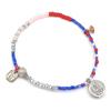 TANI by MINETANI JOY Bead Bangle _ BLUE+RED