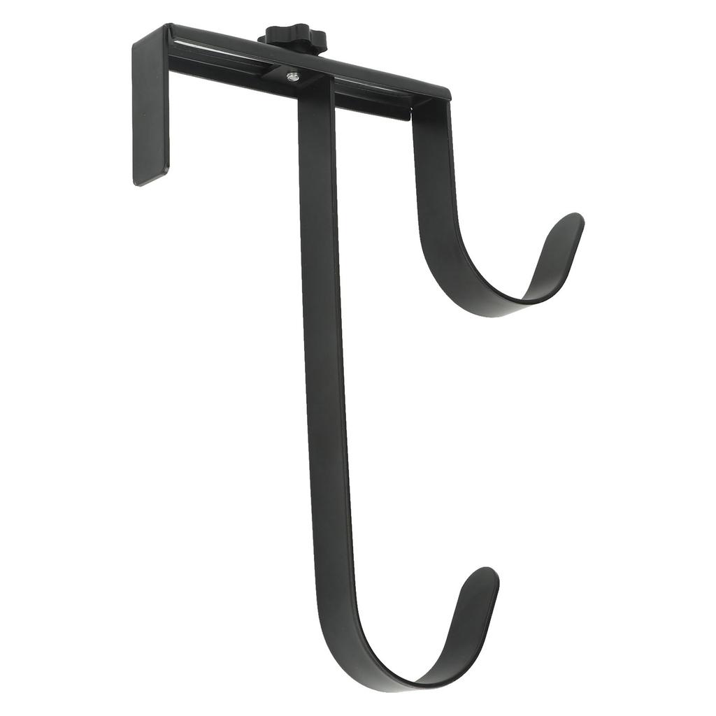 2Pcs Pool Pole Hanger Adjustable Metal Iron Pool Pole Hook Hanger Pool Accessories for Pool Poles Pool Fence Wall