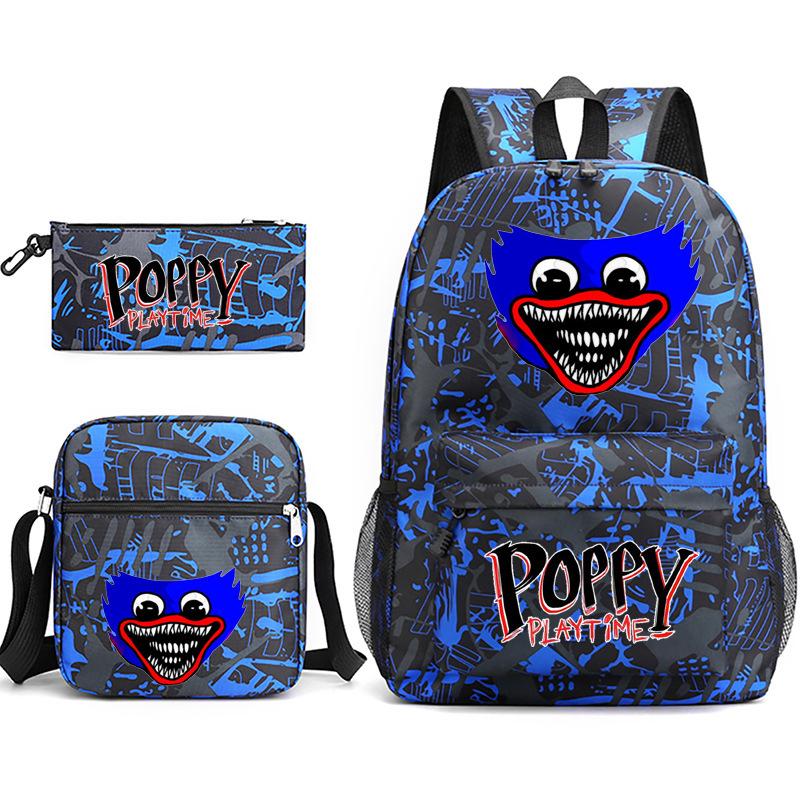 Playtime Schoolbag Pencil Case Shoulder Bag Backpack Poppyplaytime 3-Piece Set 3 piece set