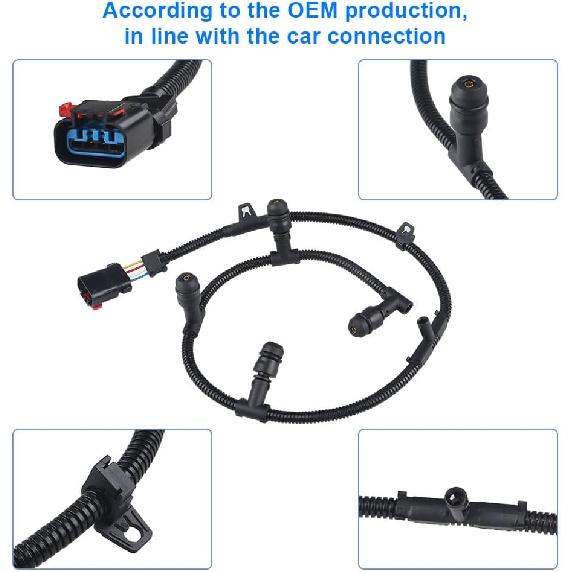 Compatible with Powerstroke 6.0 Glow Plug Harness Ford F250 F350 F450 Super Duty 2004 2005 2006 2007 2008 2009 2010, Glow Plug Harness Kit, Includes