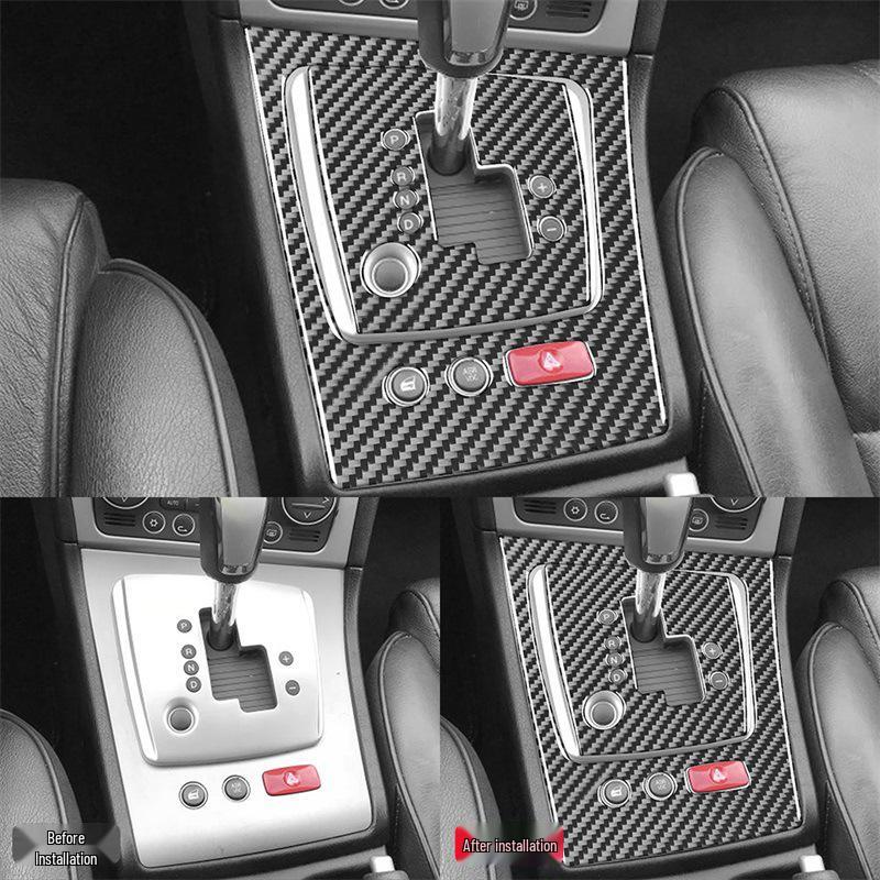 Carbon Fiber Gear Panel Trim Sticker for 2005-2011 Alfa Romeo