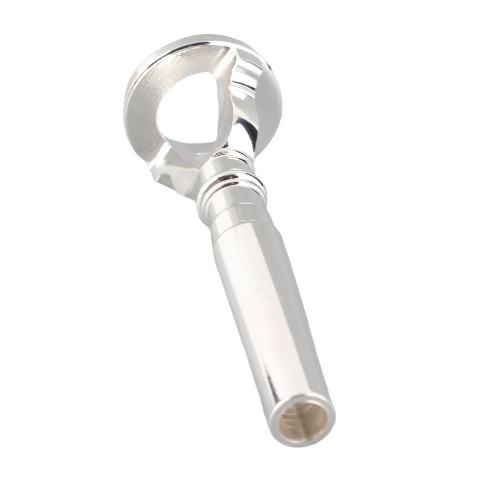 Silver Embouchure Trainer Brass Trumpet Mouthpieces Durable Mouthpiece Trainer  For Brass Players