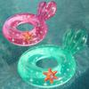 Aufblasbarer Schwimmring mit Meerjungfrauen-Motiv, transparent, für Kinder, Erwachsene, Schwimmkreis, Schwimmer, Strand, Pool, Wasserausrüstung