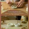 DIY Round Silicone Mold for Concrete Resin Gypsum Incense Holder Home Nature Scents Support Plate Crafting Tool