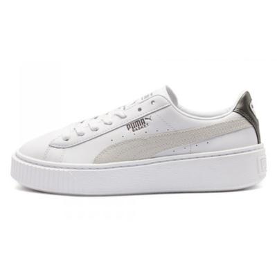 (WMNS) Basket Plateforme Basse Chaussures Décontractées de Skateboard Unisexes Blanc Femmes 367850-01
