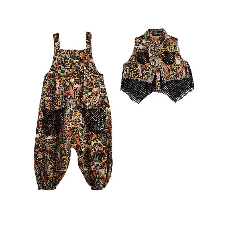 

Xitao Комбинезон из двух частей с сетчатым карманом и лацканами в стиле пэчворк GYX1611 L оранжевый