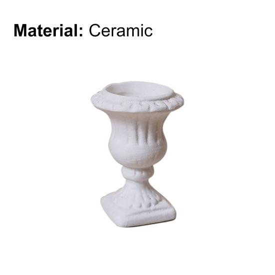 High Simulation Miniature Doll House Ceramic Roman Column for Dollhouse Decoration