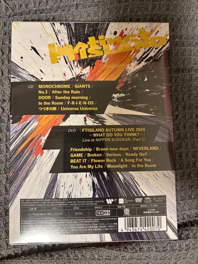 [USED] FTISLAND instinct CD/DVD