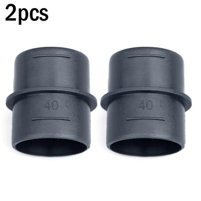 Connettore Giunzione Condotto 1,96\" 2 Pezzi 2Pz 2x 50mm Nero