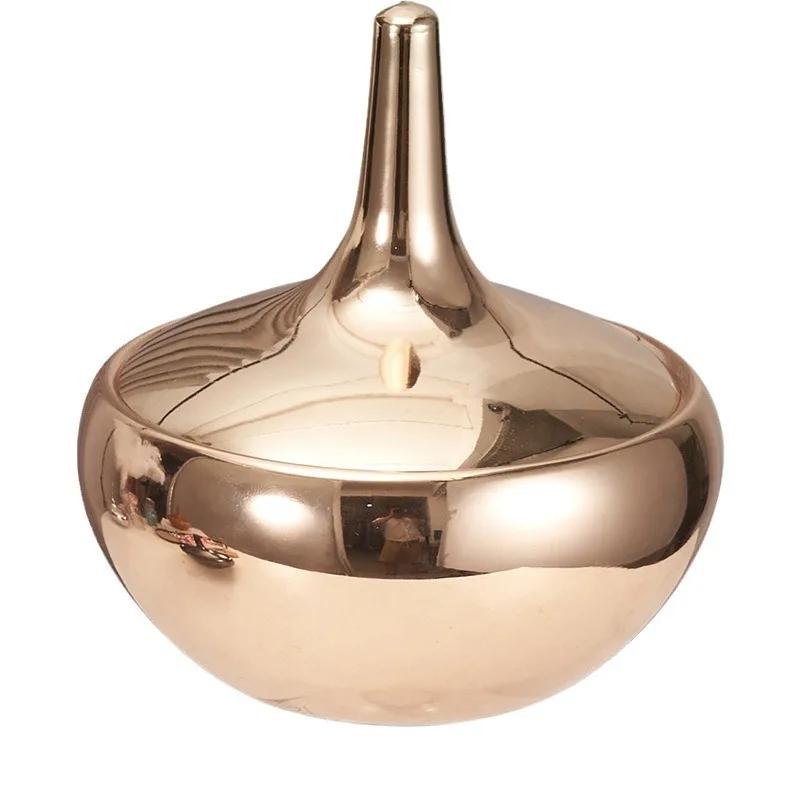 Stainless Steel Decorative Bowl with Lid, Tableware, Candy Bowl, Salad and Dessert Tray, Living Room Dining Table Storage Box