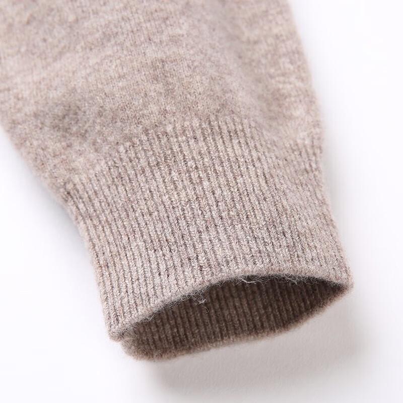 Hengyuanxiang Men's 100% Wool Round Neck Sweater