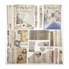 Collage Material Sticker Assortment Popular GUAN Flake Stickers 90 Sheets Stickers Retro Design Paper English Kit Notebook Stickers English Set Paper