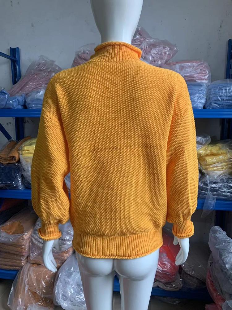 Women's Autumn Winter Oversized Round Neck Pullover Plus Size Long Sleeve Sweater Luxurious Relaxed-fit Slimming and Versatile Top