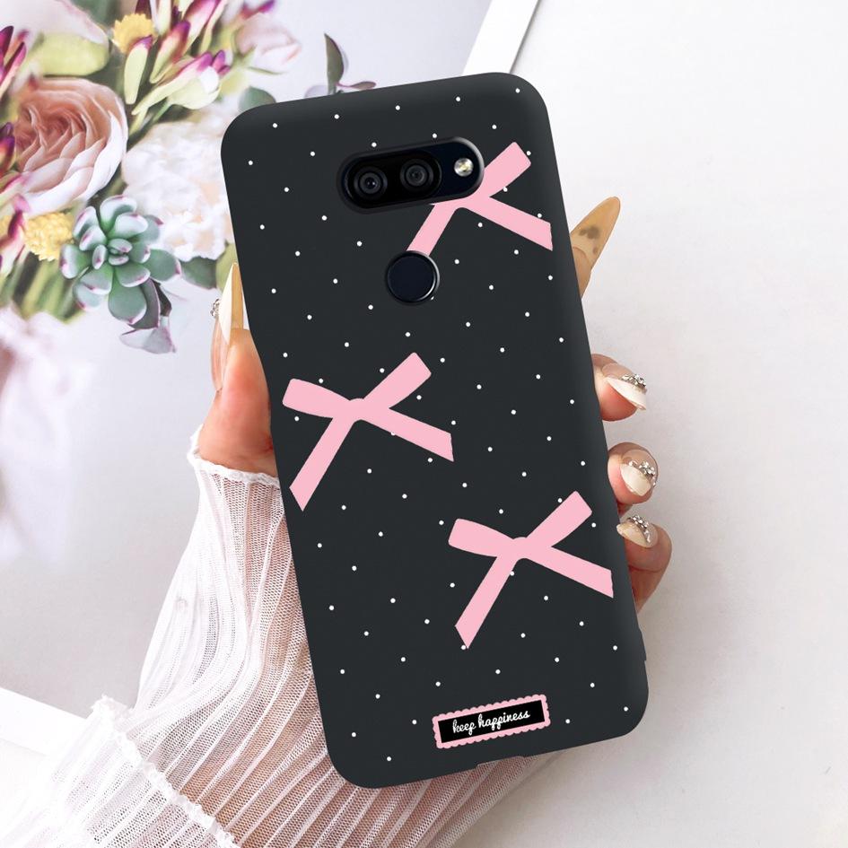 Para LG K40s 2019 Funda Nueva Moda Flor Mariposa Silicona Suave Mate Cubierta Para LG K40s K 40s Funda en LGK40s Paracho Protector