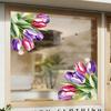 Tulpen-Fensteraufkleber für Schlafzimmer, Wohnzimmer, Küche und Balkon